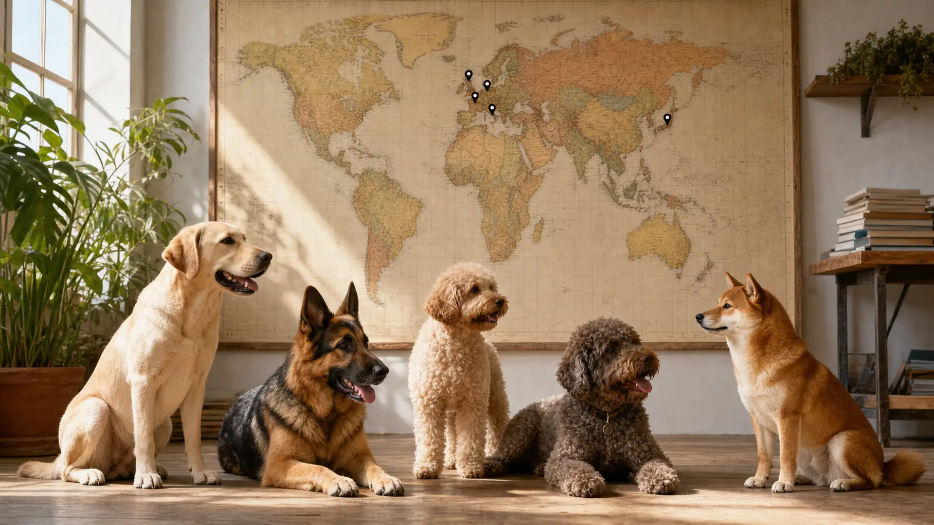 Immagine editoriale relativa a: Quali Paesi hanno originato il maggior numero di razze canine?